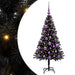 Brad de Crăciun cu 150 LED cu suport Negru 120 cm PVC - WALTI WALTI
