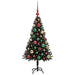 Brad de Crăciun cu 150 LED cu suport Negru 120 cm PVC - WALTI WALTI