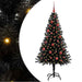 Brad de Crăciun cu 150 LED cu suport Negru 150 cm PVC - WALTI WALTI
