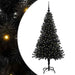 Brad de Crăciun cu 150 LED cu suport Negru 150 cm PVC - WALTI WALTI