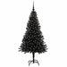 Brad de Crăciun cu 150 LED cu suport Negru 150 cm PVC - WALTI WALTI