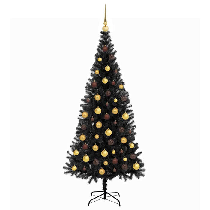 Brad de Crăciun Negru 180 cm PVC WALTI