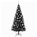 Brad de Crăciun cu 300 LED cu suport Negru 180 cm PVC - WALTI WALTI