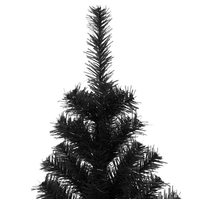Brad de Crăciun cu 300 LED cu suport Negru 180 cm PVC - WALTI WALTI