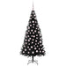 Brad de Crăciun cu 300 LED cu suport Negru 180 cm PVC - WALTI WALTI