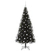Brad de Crăciun cu 300 LED cu suport Negru 180 cm PVC - WALTI WALTI