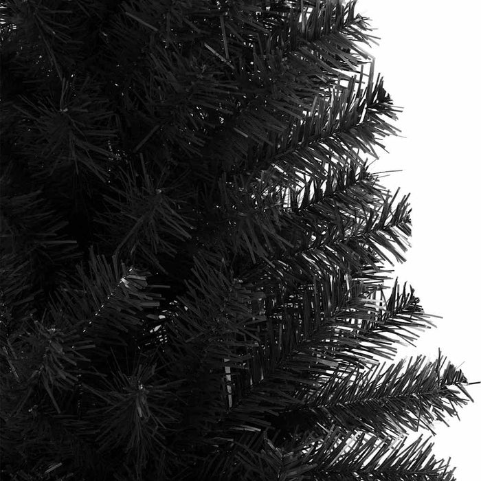 Brad de Crăciun cu 300 LED cu suport Negru 210 cm PVC - WALTI WALTI