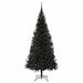 Brad de Crăciun cu 300 LED cu suport Negru 210 cm PVC - WALTI WALTI