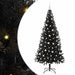 Brad de Crăciun cu 300 LED cu suport Negru 210 cm PVC - WALTI WALTI