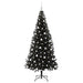 Brad de Crăciun cu 300 LED cu suport Negru 210 cm PVC - WALTI WALTI