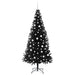 Brad de Crăciun cu 300 LED cu suport Negru 210 cm PVC - WALTI WALTI