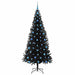 Brad de Crăciun cu 300 LED cu suport Negru 210 cm PVC - WALTI WALTI