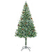 Brad de Crăciun artificial cu 300 LED Verde 180 cm PVC și Oțel - WALTI WALTI