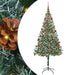 Brad de Crăciun artificial cu 300 LED Verde 180 cm PVC și Oțel - WALTI WALTI