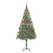 Brad de Crăciun artificial cu 300 LED Verde 180 cm PVC și Oțel - WALTI WALTI