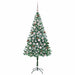 Brad de Crăciun artificial cu 300 LED Verde 180 cm PVC și Oțel - WALTI WALTI