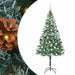 Brad de Crăciun artificial cu 300 LED Verde 180 cm PVC și Oțel - WALTI WALTI