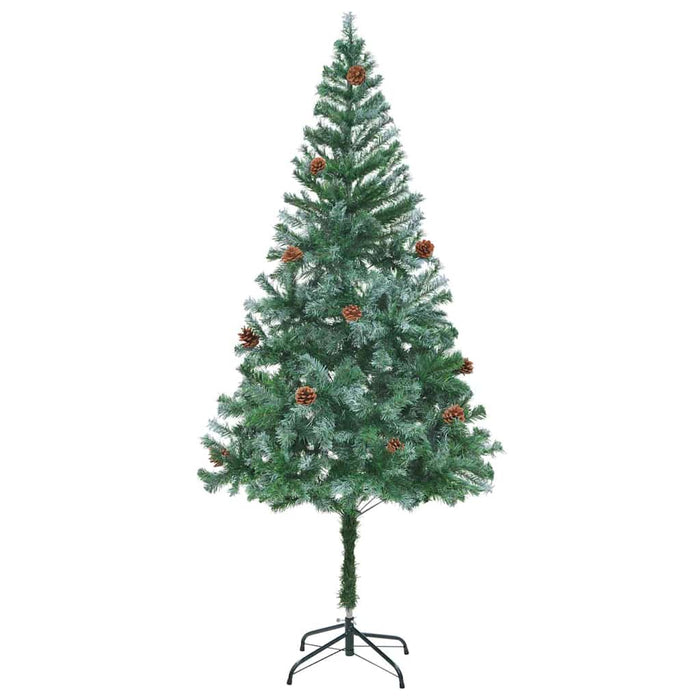 Brad de Crăciun artificial cu 300 LED Verde 180 cm PVC și Oțel - WALTI WALTI