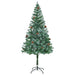 Brad de Crăciun artificial cu 300 LED Verde 180 cm PVC și Oțel - WALTI WALTI