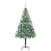 Brad de Crăciun artificial cu 300 LED Verde 180 cm PVC și Oțel - WALTI WALTI