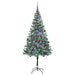 Brad de Crăciun artificial cu 300 LED Verde 180 cm PVC și Oțel - WALTI WALTI