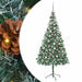 Brad de Crăciun artificial cu 300 LED Verde 210 cm PVC și Oțel - WALTI WALTI