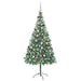 Brad de Crăciun artificial cu 300 LED Verde 210 cm PVC și Oțel - WALTI WALTI