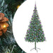 Brad de Crăciun artificial cu 300 LED Verde 210 cm PVC și Oțel - WALTI WALTI