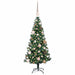 Pom de Crăciun artificial pre-iluminat cu 150 LED Verde 120 cm - WALTI WALTI