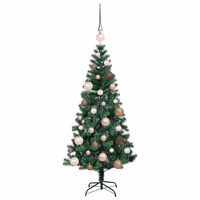 Pom de Crăciun artificial pre-iluminat cu 150 LED Verde 120 cm - WALTI WALTI