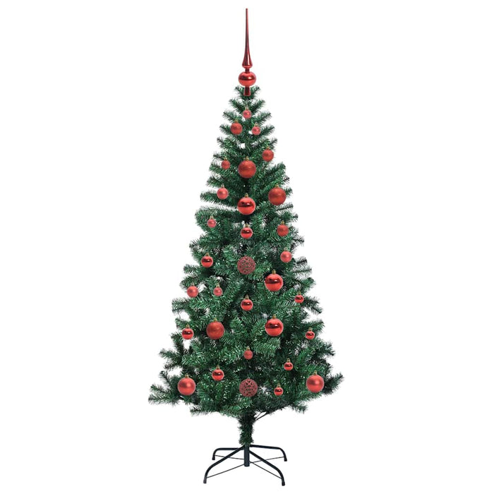 Pom de Crăciun artificial pre-iluminat cu 150 LED Verde 120 cm - WALTI WALTI