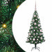 Pom de Crăciun artificial pre-iluminat cu 150 LED Verde 120 cm - WALTI WALTI