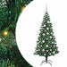 Pom de Crăciun artificial pre-iluminat cu 150 LED Verde 120 cm - WALTI WALTI