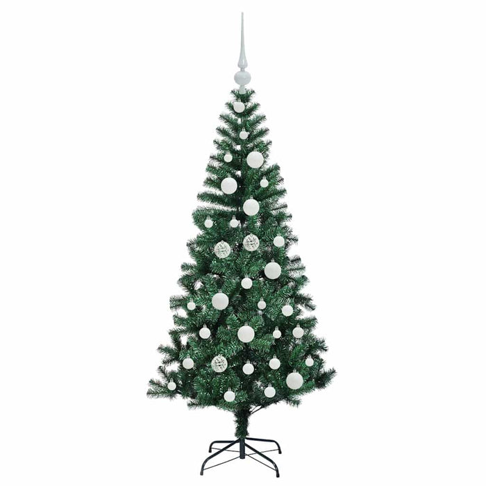 Pom de Crăciun artificial pre-iluminat cu 150 LED Verde 120 cm - WALTI WALTI