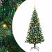 Pom de Crăciun artificial pre-iluminat cu 150 LED Verde 120 cm - WALTI WALTI