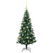 Pom de Crăciun artificial pre-iluminat cu 150 LED Verde 120 cm - WALTI WALTI