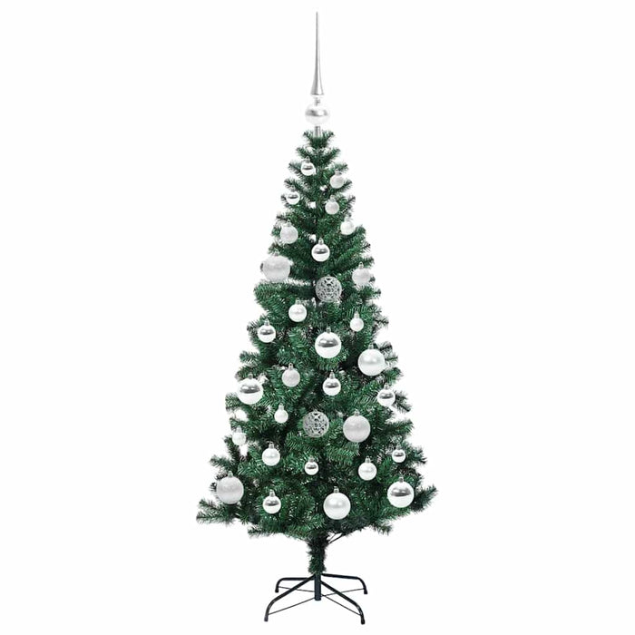 Pom de Crăciun artificial pre-iluminat cu 150 LED Verde 120 cm - WALTI WALTI