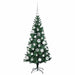 Pom de Crăciun artificial pre-iluminat cu 150 LED Verde 120 cm - WALTI WALTI