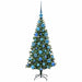Pom de Crăciun artificial pre-iluminat cu 150 LED Verde 120 cm - WALTI WALTI