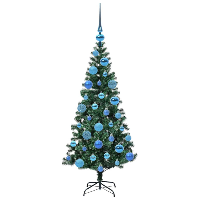 Pom de Crăciun artificial pre-iluminat cu 150 LED Verde 120 cm - WALTI WALTI