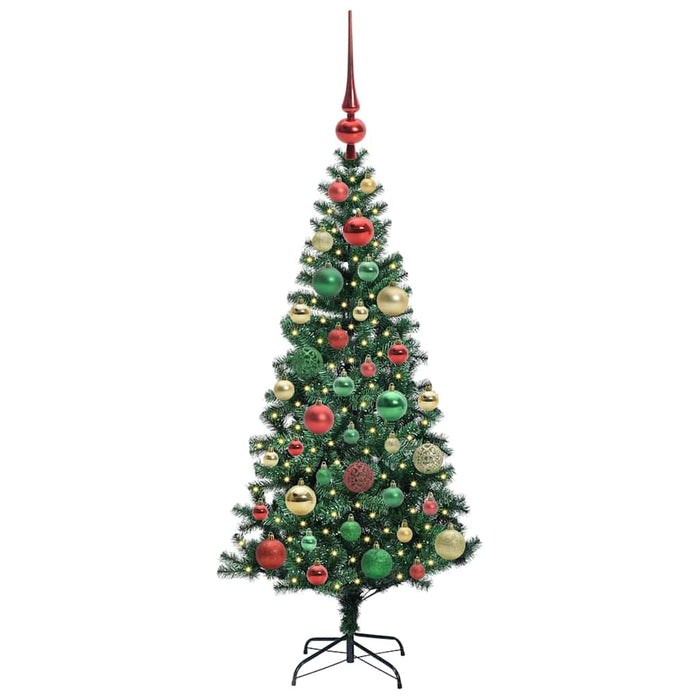 Pom de Crăciun artificial pre-iluminat cu 150 LED Verde 120 cm - WALTI WALTI