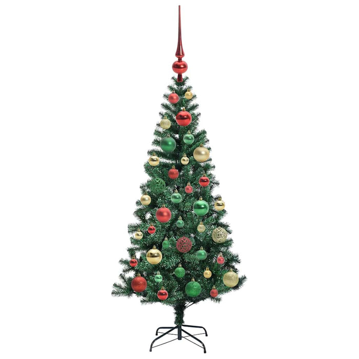 Pom de Crăciun artificial pre-iluminat cu 150 LED Verde 120 cm - WALTI WALTI