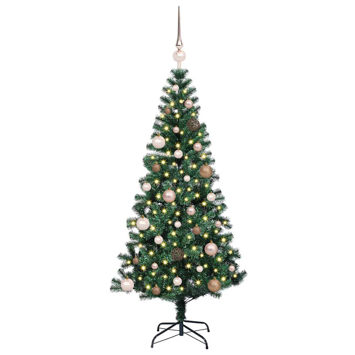 Pom de Crăciun artificial pre-iluminat cu 150 LED Verde 150 cm - WALTI WALTI