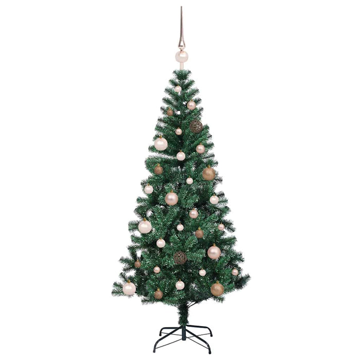 Pom de Crăciun artificial pre-iluminat cu 150 LED Verde 150 cm - WALTI WALTI