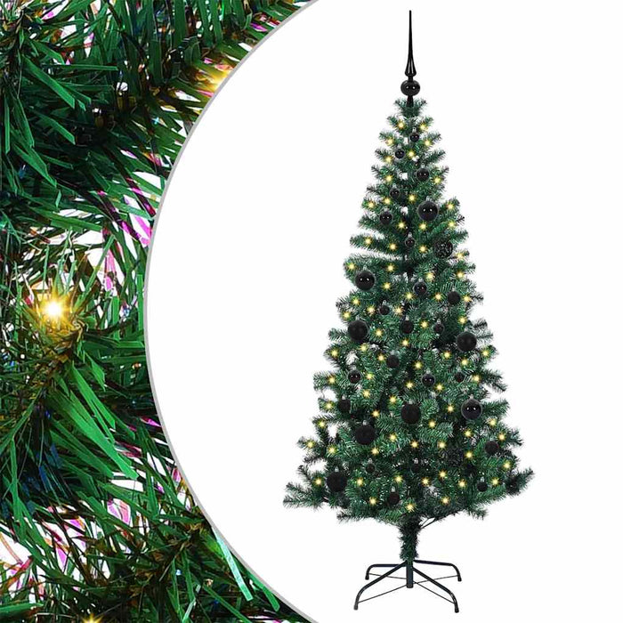 Pom de Crăciun artificial pre-iluminat Verde 150cm PVC și Metal - WALTI WALTI
