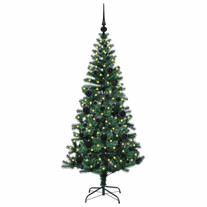 Pom de Crăciun artificial pre-iluminat Verde 150cm PVC și Metal - WALTI WALTI