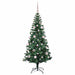 Pom de Crăciun artificial pre-iluminat cu 150 LED Verde 150 cm - WALTI WALTI