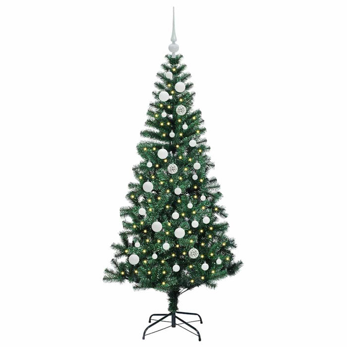 Pom de Crăciun artificial pre-iluminat Verde 150cm PVC și Metal - WALTI WALTI