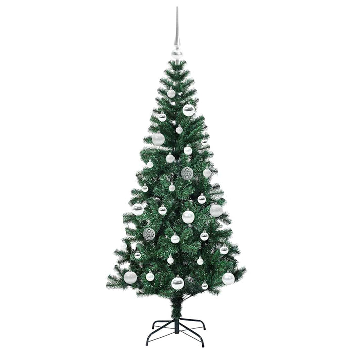 Pom de Crăciun artificial pre-iluminat Verde 150cm PVC și Metal - WALTI WALTI