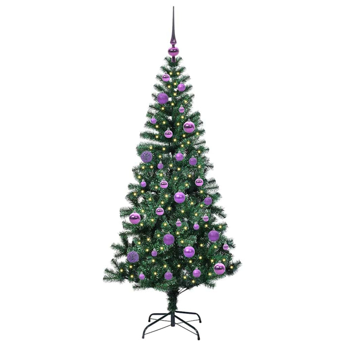 Pom de Crăciun artificial pre-iluminat Verde 150cm PVC și Metal - WALTI WALTI
